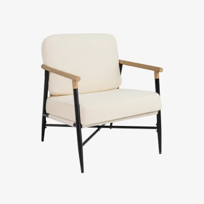 The Range Modern Accent Armchair - White