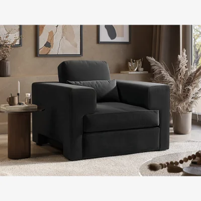 The Range Rose Armchair Charcoal Velvet - Charcoal