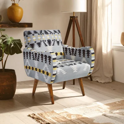The Range Cefena Kilim Style Armchair - Multicolour