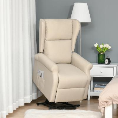 The Range Electric Power Rise Recliner Armchair  - Foam Linen Metal Sponge Wood