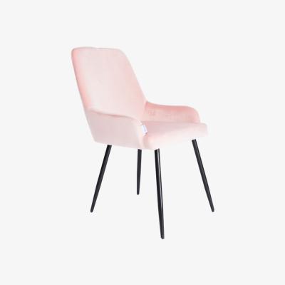 The Range Velvet Dining Armchair - Pink