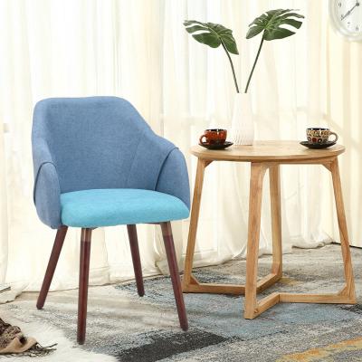 The Range Fabric Dining Armchairs - Blue