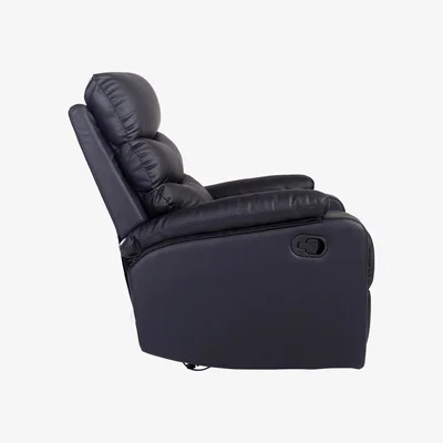 The Range Ashby Leather Recliner Armchair Sofa Home Lounge Chair Reclining - Black