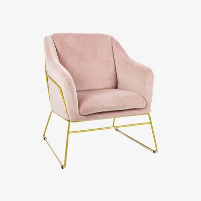 The Range Tilburg Velvet Occasional Chair Home Living - Pink