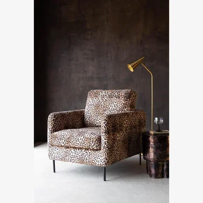 Rockett St George The Edie Leopard Print Armchair