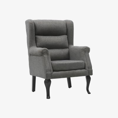 The Range Corduroy Fabric Old Fashioned Armchair - Dark Grey