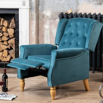 The Range Annapoli Recliner Armchair - Teal