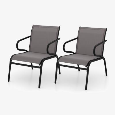 The Range Outside Bistro Armchairs - Grey
