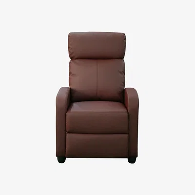 The Range Henderson Manual Push Back Recliner Armchair - Burgundy