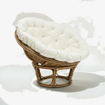 The Range Vogue Black Velvet Lounge Chair - Cream