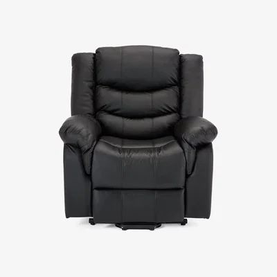 The Range Seattle Electric Rise Bond Leather Recliner Armchair - Black