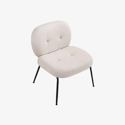 The Range Modern Upholstered Lounge Chair - White