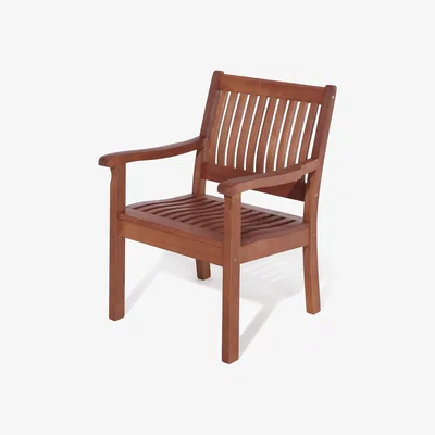 The Range Rowlinson Willington Hardwood Armchair - Brown