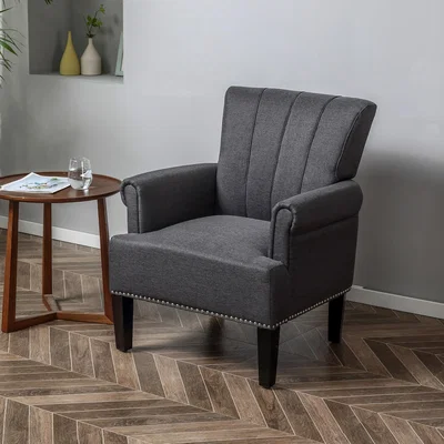 The Range Wing Back Armchair - Dark Grey