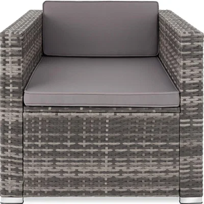 The Range Rattan Armchair Lignano  1 Seat - Grey