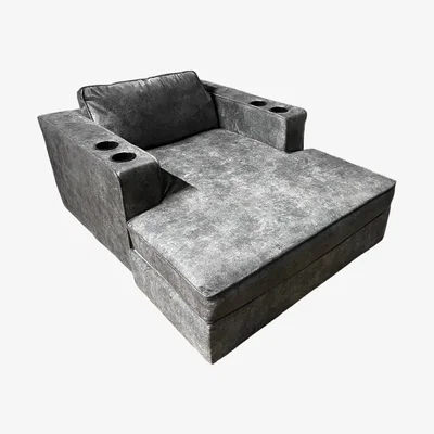 The Range Rossio Cinema Armchair Chaise Sofa  - Grey