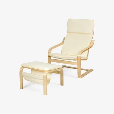 The Range Ergonomic Modern Accent Armchair - White