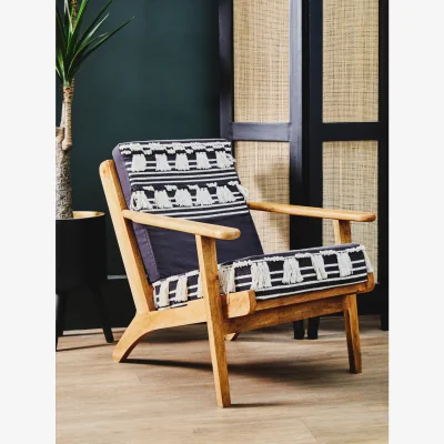 The Range Cefena Textured Lounge Chair - Brown