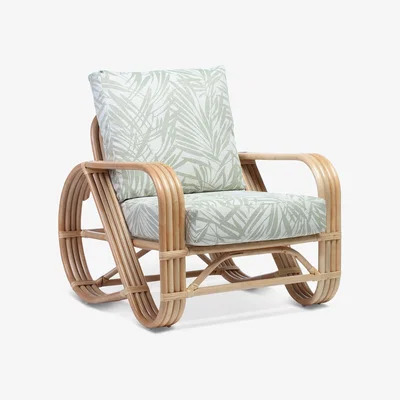 The Range Pretzel Cane Conservatory Rattan Armchair - Neutral