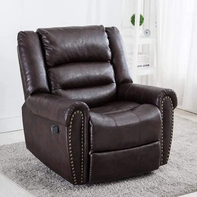 The Range Denver Bonded Leather Recliner Armchair - Brown