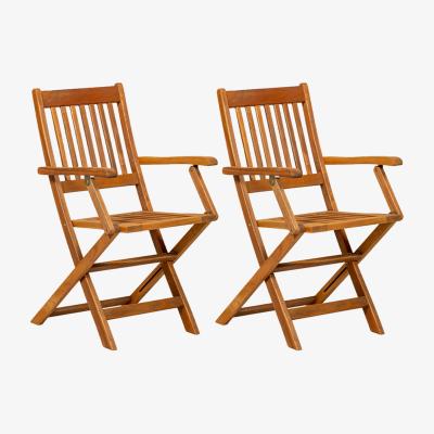 The Range Manhattan Folding Armchair - Pack of 2 - Natural
