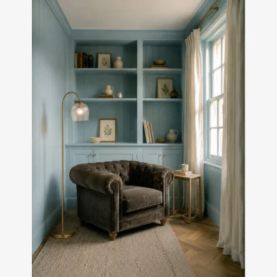 Rose & Grey Nico Armchair in Olive