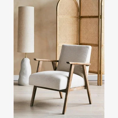 Rose & Grey Jessica Natural Linen Armchair
