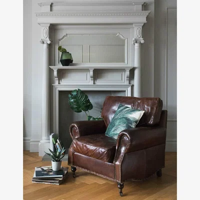 Rose & Grey Vintage Leather Armchair