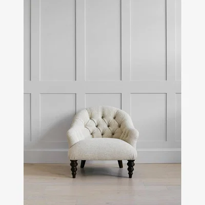 Rose & Grey Leonard Armchair in Bottega Natural