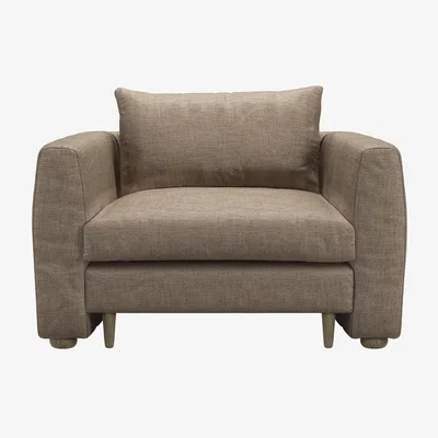 Sofa.com Tiffany Armchair in Greige Florence Textured Weave