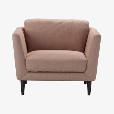 Sofa.com Holly Armchair in Blush Pure Belgian Linen - sofa.com