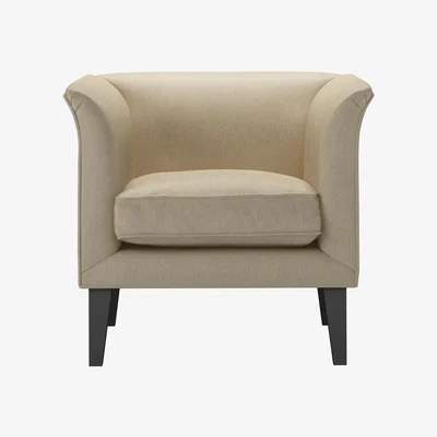 Sofa.com Fingal Armchair in White Sands Soft Chenille - sofa.com
