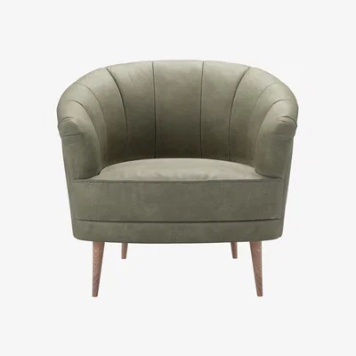 Sofa.com Harper Armchair in Matcha Powdered Leather - sofa.com