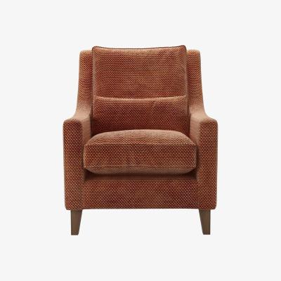 Sofa.com High Back Iggy Armchair in Pomegranate Bubble Velvet