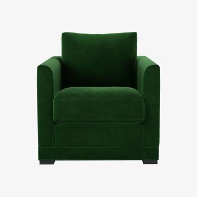 Sofa.com Aissa Armchair in Putting Green Aquaclean Clever Velvet