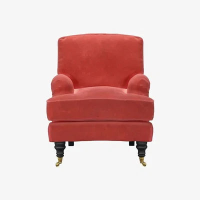 Sofa.com Bluebell Small Armchair in Wild Raspberry Smart Velvet - sofa.com