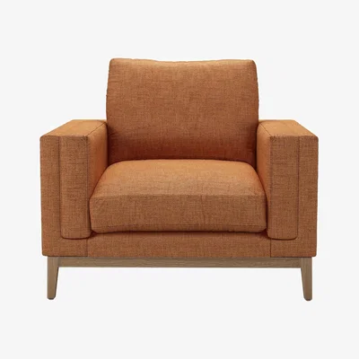 Sofa.com Costello  Armchair in Terracotta Florence Textured Weave