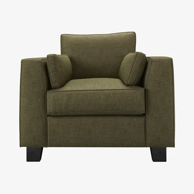Sofa.com Bowie Armchair in Thyme Florence Textured Weave