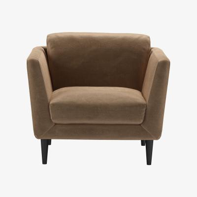 Sofa.com Holly Small Armchair in Spiced Latte Cotton Matt Velvet