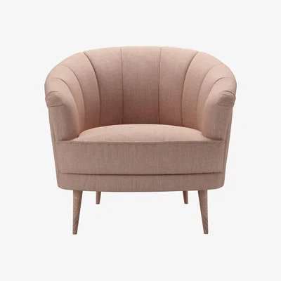 Sofa.com Harper Armchair in Blush Pure Belgian Linen - sofa.com