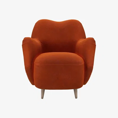 Sofa.com Ginger Armchair in Brick Aquaclean Clever Velvet
