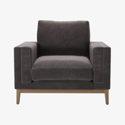 Sofa.com Costello  Armchair in Shale Aquaclean Clever Velvet