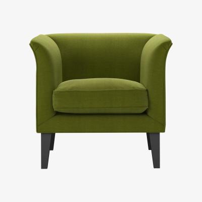 Sofa.com Fingal Armchair in Vine Leaf Organic Smart Cotton