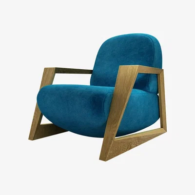 Sofa.com Hockney Armchair in Scuba Smart Velvet - sofa.com