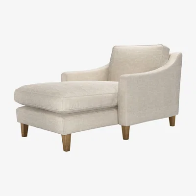 Sofa.com Iggy Chaise Armchair in Jasmine Silky Jacquard Weave