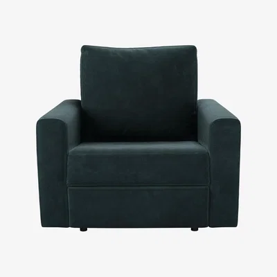 Sofa.com Long Island Recliner Chair in Deep Forest Aquaclean Clever Velvet