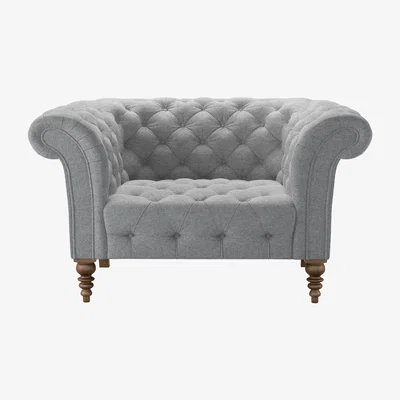 Sofa.com Oscar Button Seat Loveseat in White Cliffs Whitstable - sofa.com