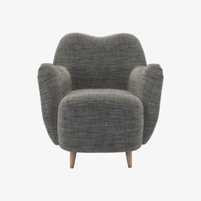 Sofa.com Ginger Armchair in Liquorice Baylee Multi-Tone Viscose Linen