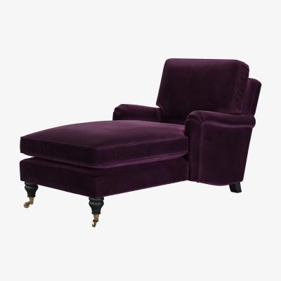 Sofa.com Bluebell Chaise Armchair in Damson Smart Velvet