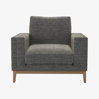 Sofa.com Costello Armchair in Liquorice Baylee Multi-Tone Viscose Linen